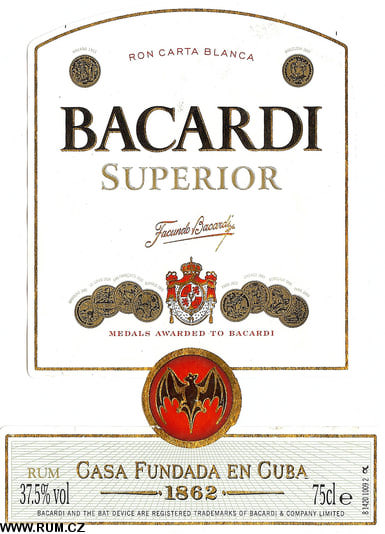 Rum by Bacardi & Company, Hamilton - Bermuda - Peter's Rum Labels