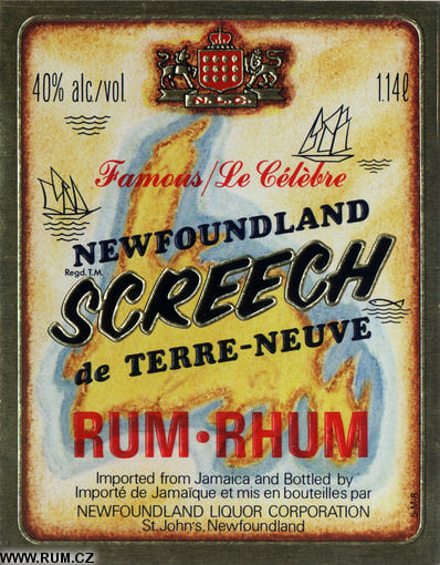 Rum By Newfoundland Liquor Corporation Canada Peter S Rum Labels