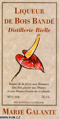 Liqueur Bielle - Bois Bandé - Rhum de Marie Galante