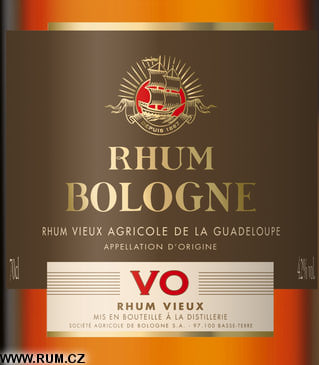 Bologne Rhum Vieux VSOP 70 cl 42° - Guadeloupe